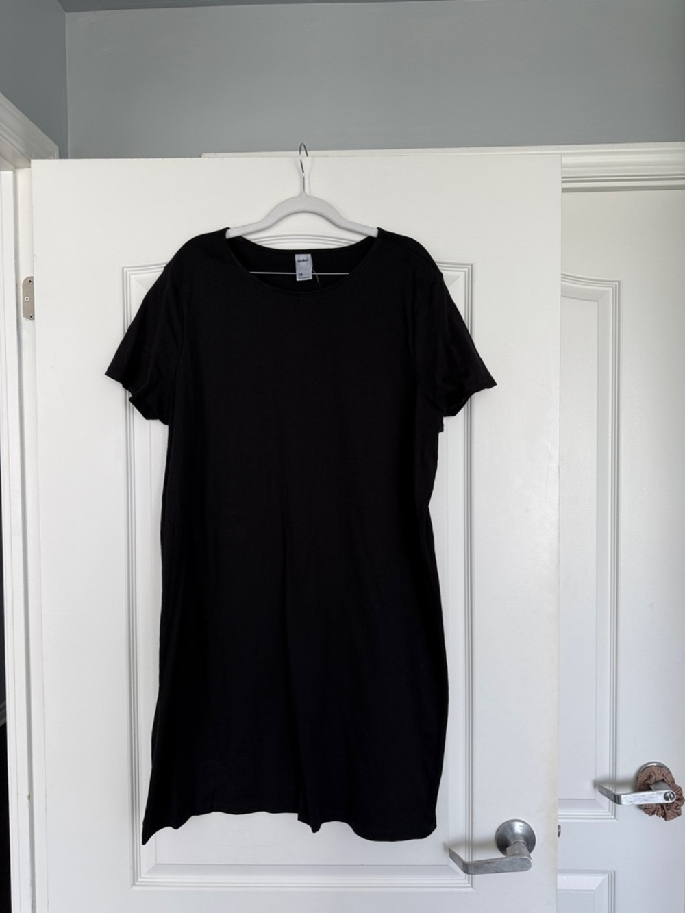 Ladies T Shirt Dress Black